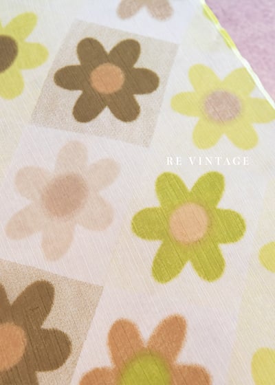 青草綠小花小絲巾5