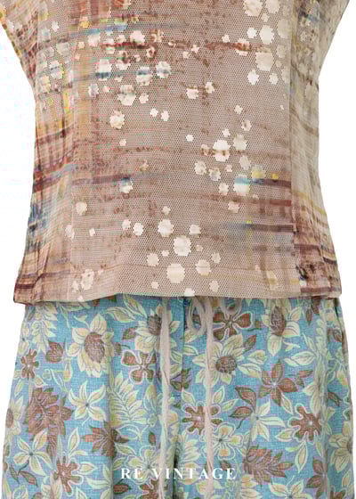 彩漆霧光格紋背心4