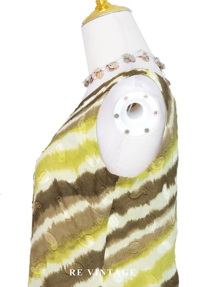 泥土與草地的復古詩長洋裝10