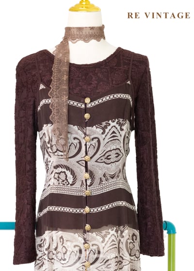 浮花星星巧克力色上衣7