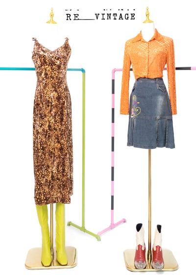 辣辣豹紋絨布長版洋裝1