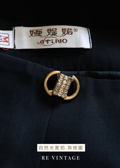 質感單品- 金色樂譜黑色長裙（26"）10