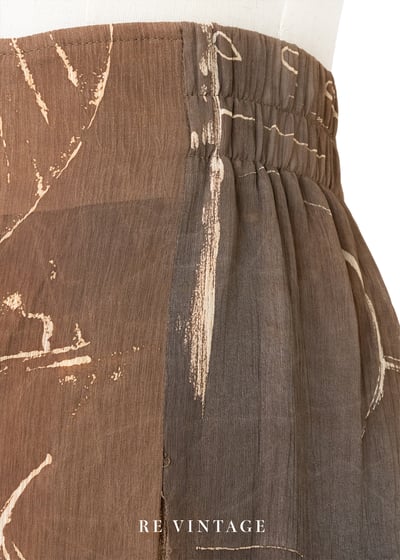 Earth Script 大地手稿雪紡高腰寬褲（28-31"）11