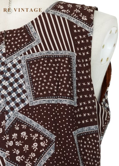 可可方盒 - 幾何拼貼雪紡長洋裝14