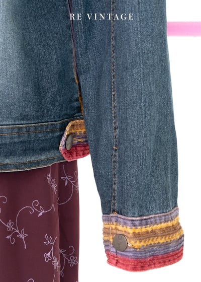 彩虹毛毛蟲牛仔外套9