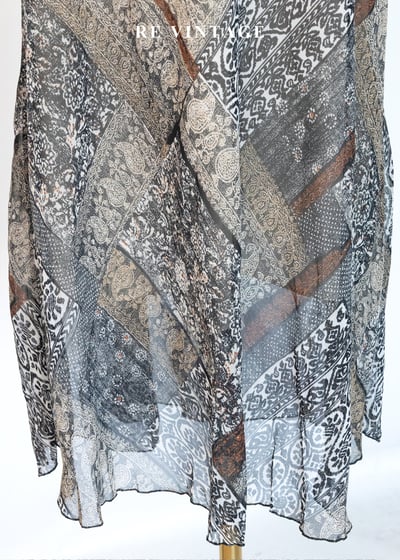 波希米雅迷幻拼接圖騰長裙（26-30"）12