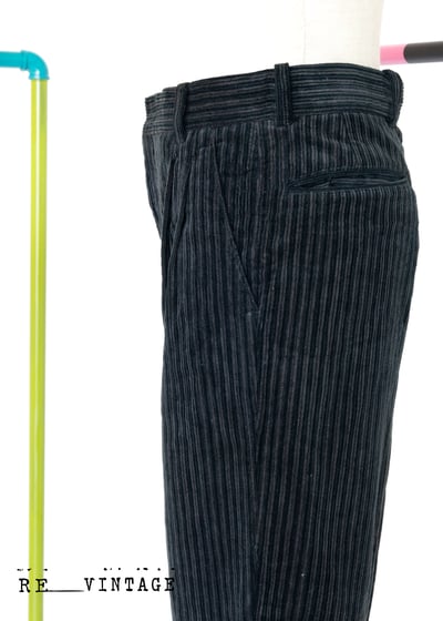 深夜藍線條燈芯絨長褲（26"）6