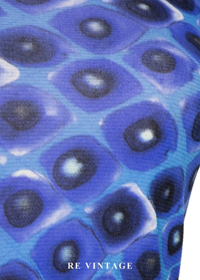 迷幻暈染同心圓網紗上衣6