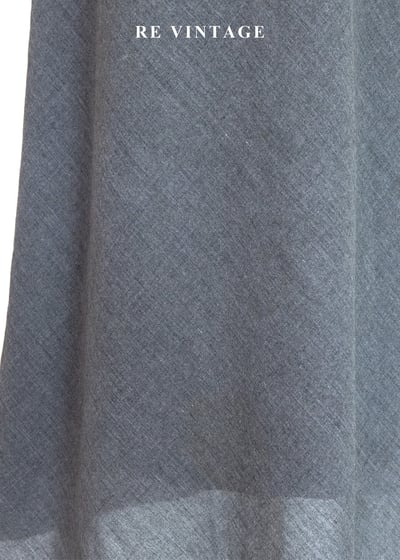 必備單品 - 翻摺簡約氣質灰色長裙（26"）10