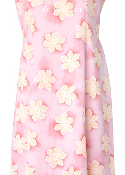 粉紅花瓣柔光擁抱長洋裝5