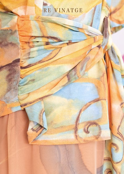 HABIT 抽象藝術圖夏日上衣11