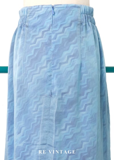 透明水紋霧藍長裙（27-29"）9