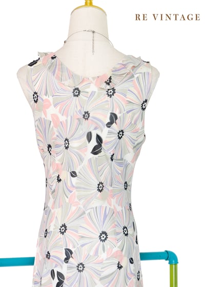 春夏糖粉花開雪紡洋裝17