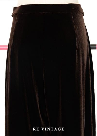 質感單 - Dark Chocolate 高腰絨布直筒長褲（28.5"）9