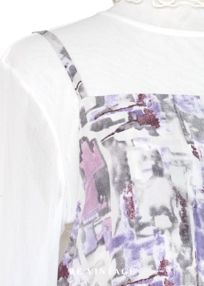 蒙馬特的街頭畫板細肩帶長洋裝5