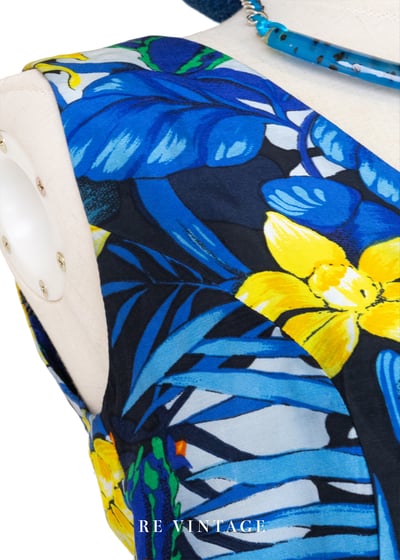 Jungle Whisper 繁葉間熱帶鳥兒短版背心5