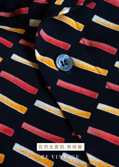 橘黃斜格紋長袖襯衫11