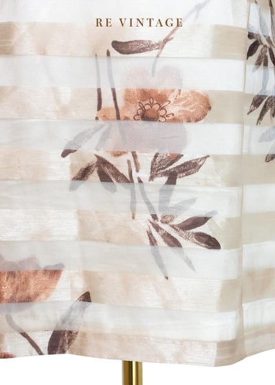 金黃色若隱若現小花短裙（27"）8