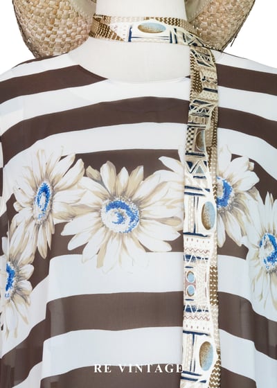 盛夏的影子- 向日葵花園條紋背心3