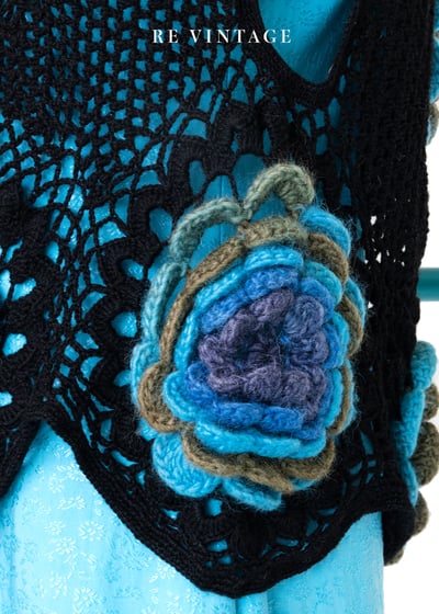 3D立體花朵針織背心7
