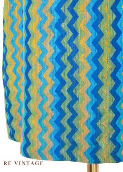 套裝裙子 - 藍調信號像素浪潮短裙（23"）8