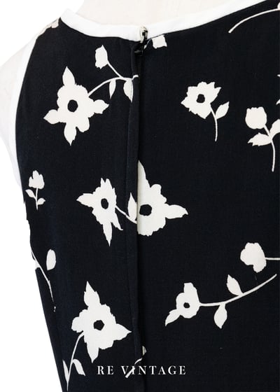 氣質單品 - 黑白小花迷人夏日洋裝10