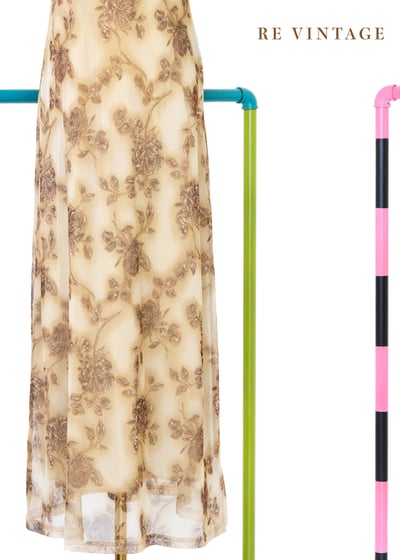 褐金色薄霧般的浪漫旋律長洋裝4