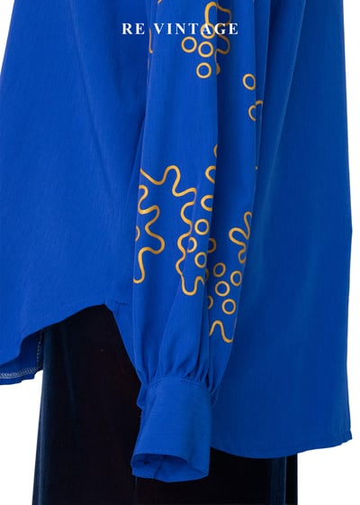 寶藍跳動火花襯衫8