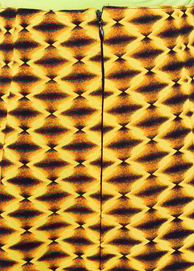 超靚涼閃電黃迷你短裙9