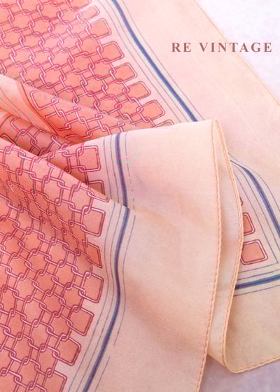 粉紅加州落日絲巾6