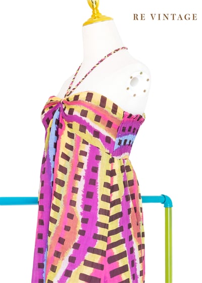 『歐洲寶物』Color Wave 格紋長洋裝12