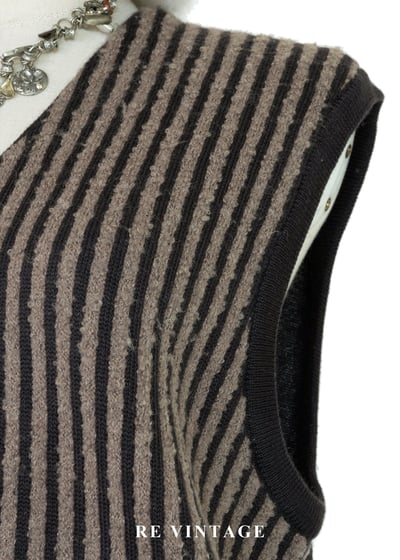 日本製 - 時光迴路摩卡棕針織背心4