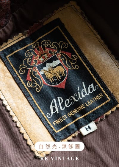 西部獵人 - 酒紅龜裂壓紋皮革外套17