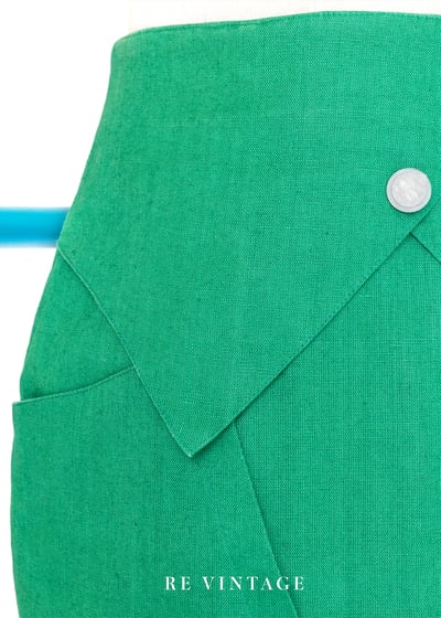 Fern Green 氣質高腰窄版裙（24")7