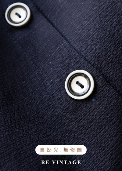 質感單品 - 黑白釦高腰藍裙（24"）12