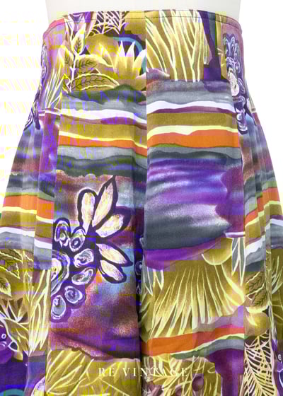 極光繁花華麗手繪高腰褲裙（26"）3