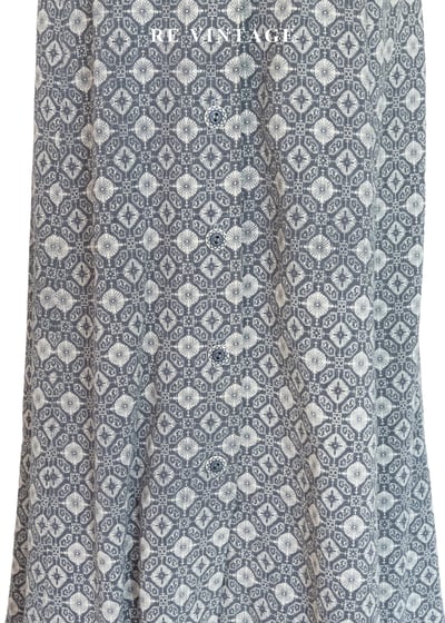 Light Gray 幾何塔羅傘狀長裙（25"）4