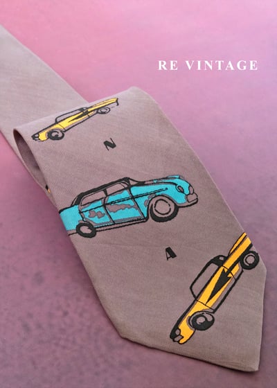 公路旅行懷舊時光領帶6