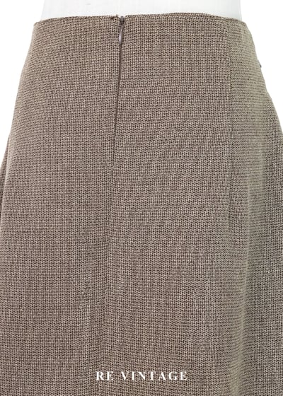 質感單品 - 時空銀釦褐色短裙（28"）8