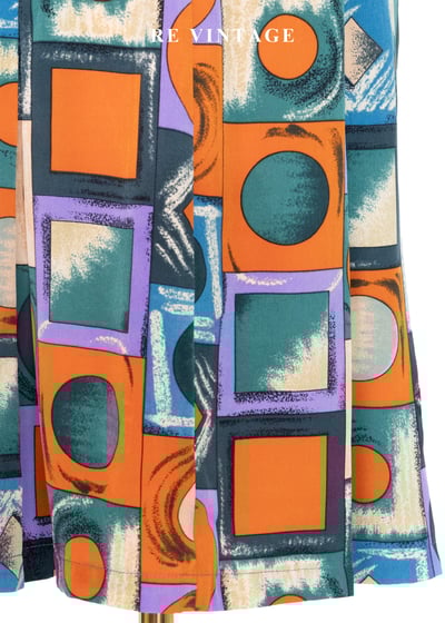 復古乖乖牌幾何藝術高腰短褲（27"）7