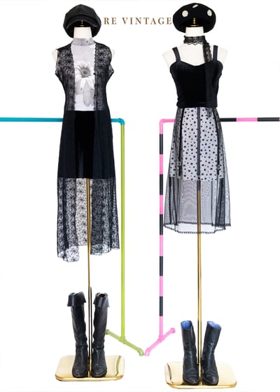 深夜裡天上的小星星網紗裙裙（26.5"）2