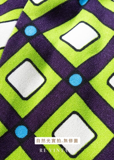 螢光異世界菱格紋短裙（28"）9