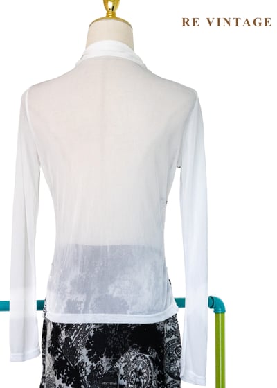 二次元黑白花卉線稿上衣10