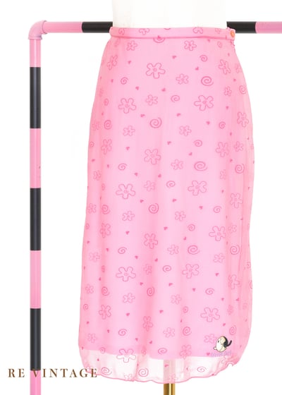 奧莉薇戀愛中小花中長裙（26")1