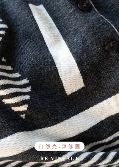 黑白間變奏曲幾合針織背心11