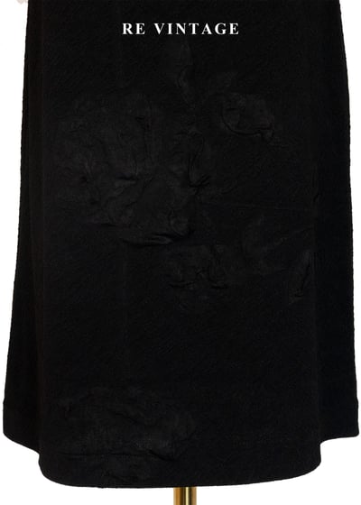 質感單品 - 皺摺之花黑短裙（26-32"）9