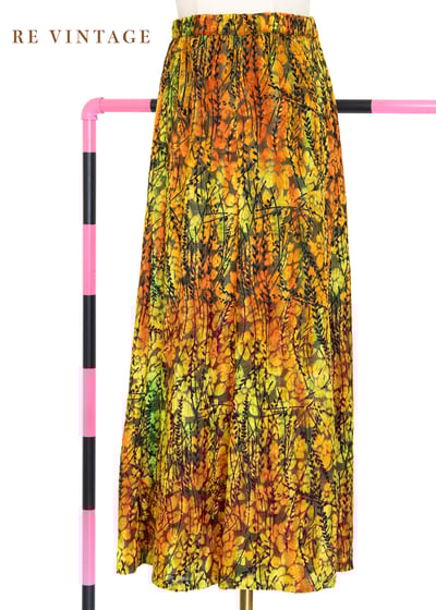 金龜子小枝葉燒絨絨布裙（26-32"）1