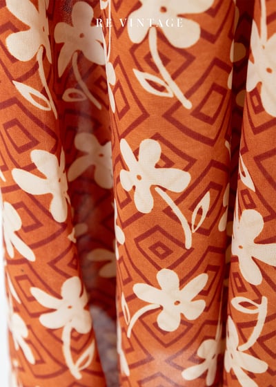 Orange juice 白色小花長洋裝12