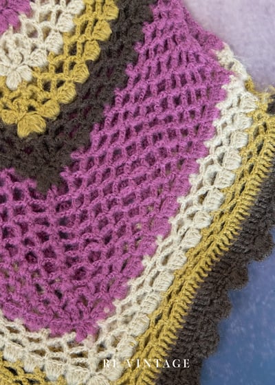 葡萄色針織圍巾5