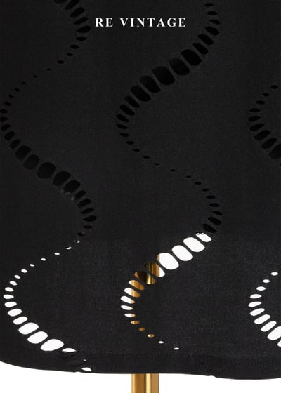 波浪透視極簡黑長裙(23-26")6